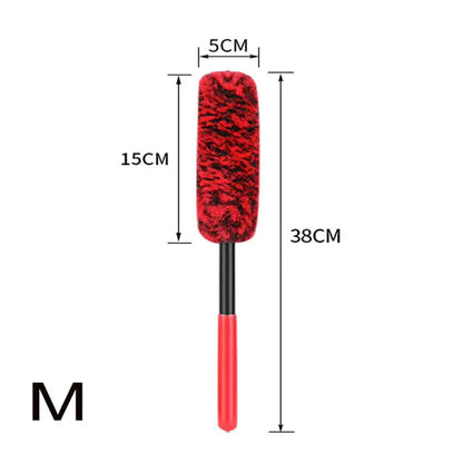 Imitation Wool Brush for Cleaning Car Wheel Hubs – Soft, Scratch-Safe Wheel Barrel & Spoke Brush