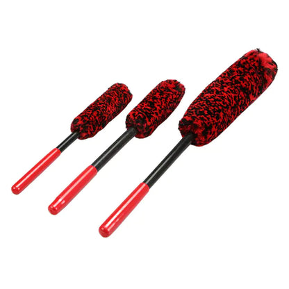 Imitation Wool Brush for Cleaning Car Wheel Hubs – Soft, Scratch-Safe Wheel Barrel & Spoke Brush