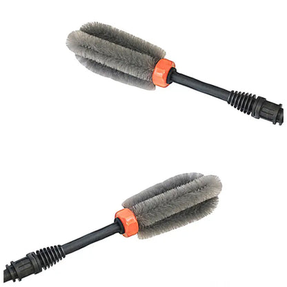 Car Wash Brush with Long Hair Steel Ring and Tire Brush