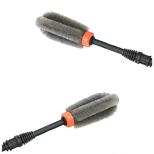 Car Wash Brush with Long Hair Steel Ring and Tire Brush