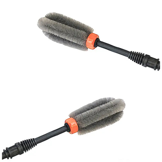 Car Wash Brush with Long Hair Steel Ring and Tire Brush