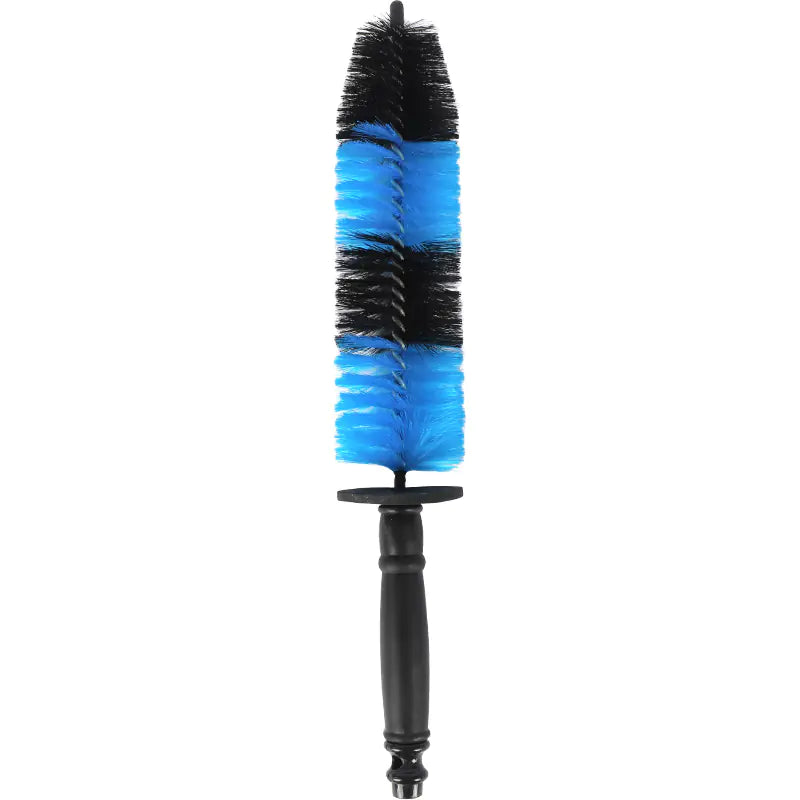 Flexible Nylon Cleaning Brush for Wheels – Bendable Spoke & Barrel Cleaner (Blue/Black)
