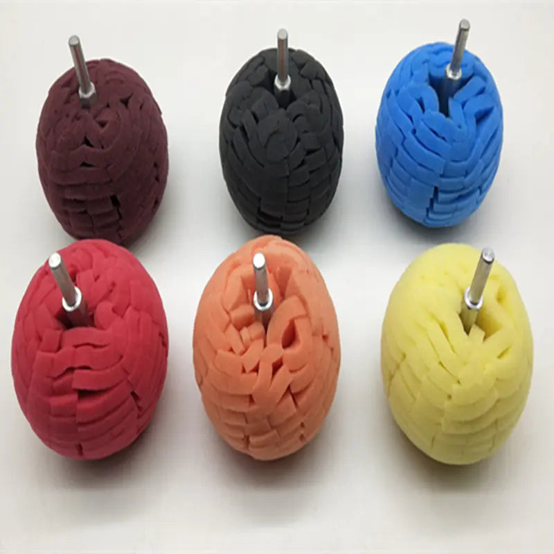 7-Color Wheel Hub Polishing Sponge Ball for Cars