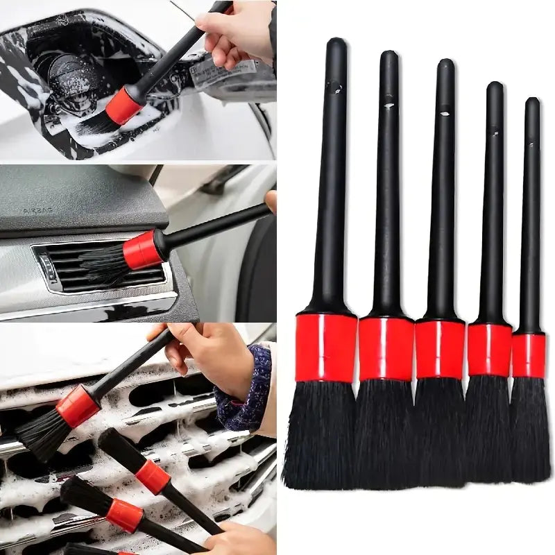 5pcs Multifunctional Car and Home Cleaning Brush Set